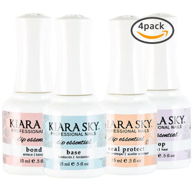 KIARA SKY bottles lined up to show Bond Base Seal Protect and Top ease of use