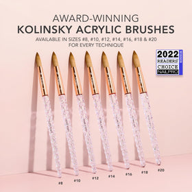 Kiara Sky bristles close-up highlighting Kolinsky sable tip for precise control