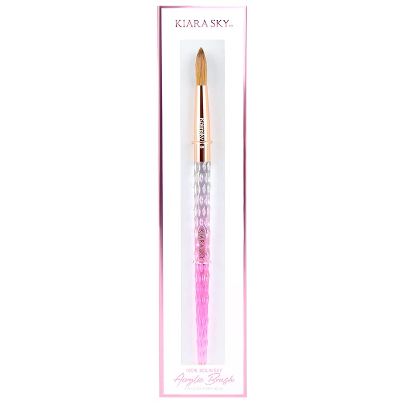 Kiara Sky close-up of Kolinsky bristles demonstrating precise bead control
