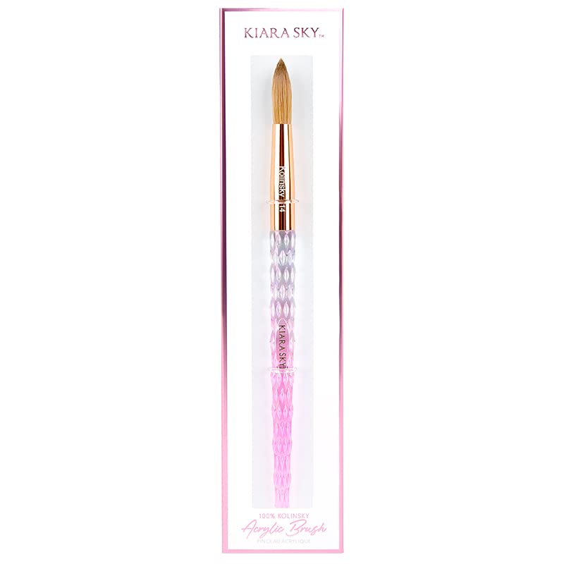 Kiara Sky close-up of Kolinsky bristles highlighting precise tip and liquid retention