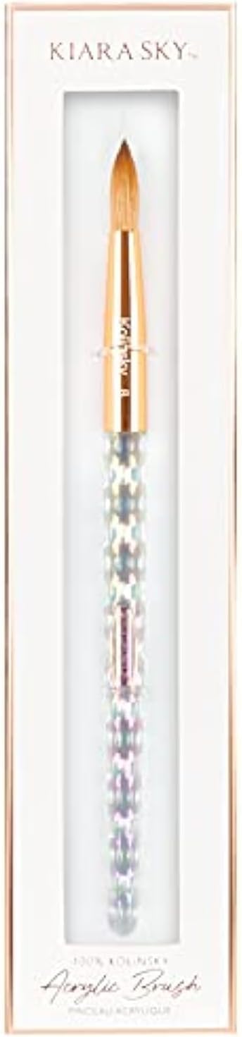 Kiara Sky close-up of Kolinsky bristles showing precise tip for controlled acrylic application