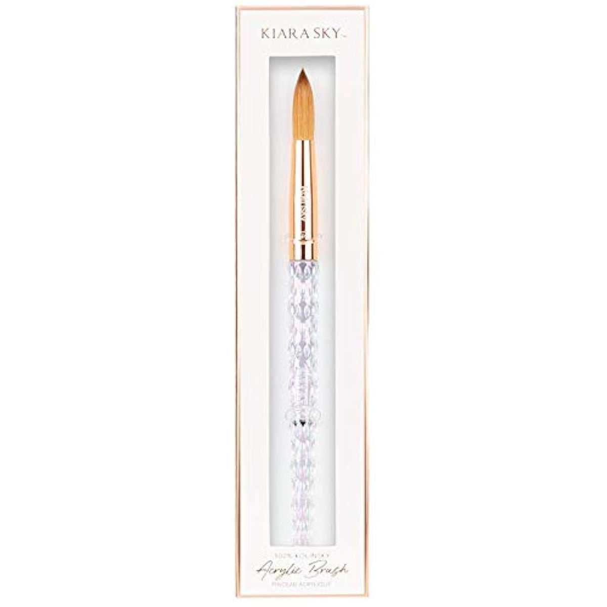 KIARA SKY brush front view showing shape and professional finish for precise application