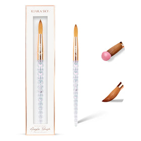 Kiara Sky brush front view showing sleek profile and balanced design benefit