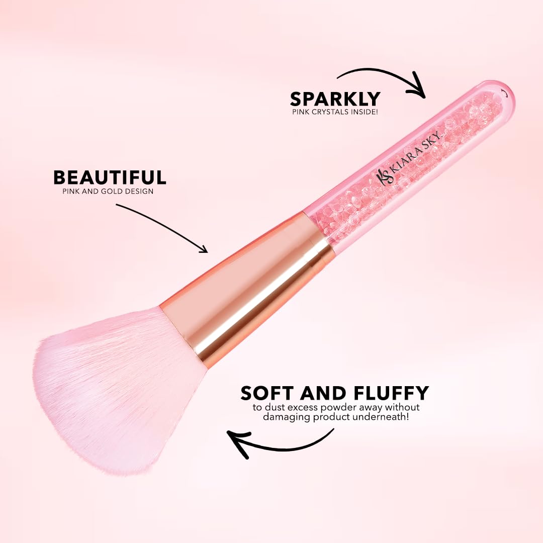 KIARA SKY brush held beside fingers to show size and precise control for detailed work