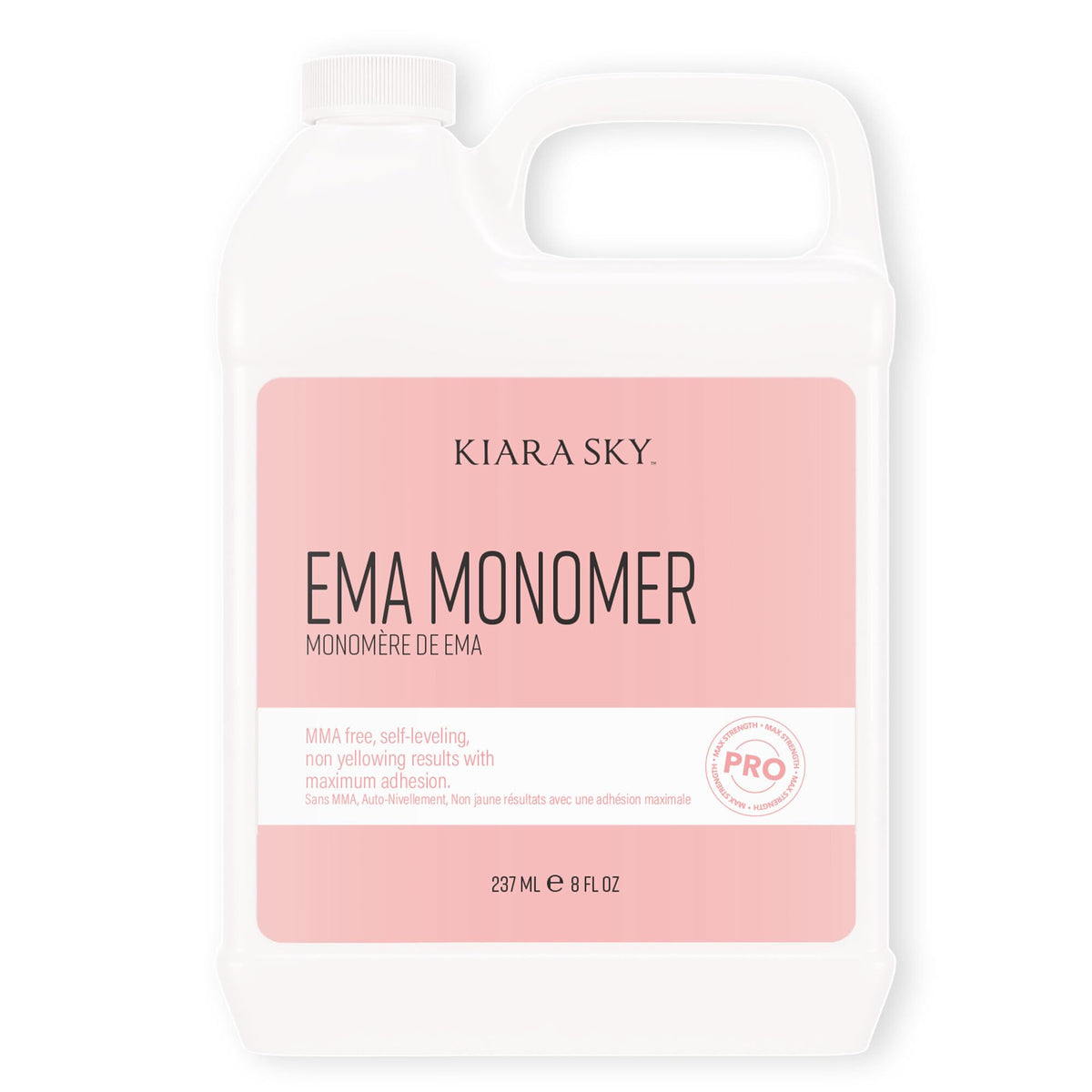 KIARA SKY front bottle view showing professional 8 fl oz monomer and clear benefit