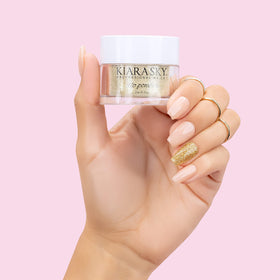 Kiara Sky finished manicure in lifestyle setting showing salon-quality result