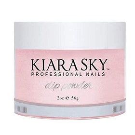 KIARA SKY French manicure in progress illustrating quick, clean tip application
