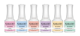 KIARA SKY liquid bottles closeup highlighting precise applicators and formulas