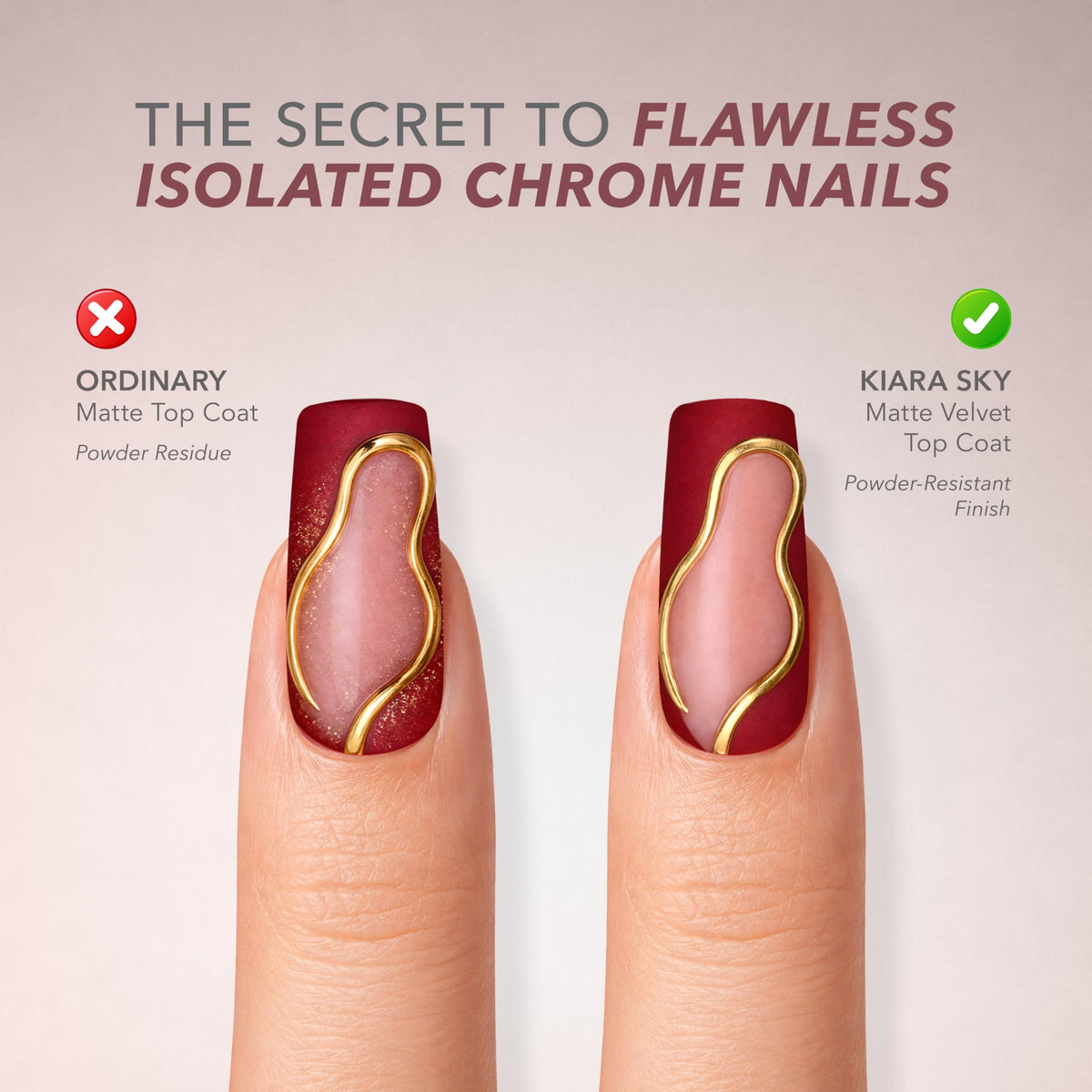 Kiara Sky mixed matte and gloss nails showing design contrast and styling versatility