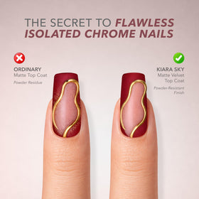 Kiara Sky mixed matte and gloss nails showing design contrast and styling versatility
