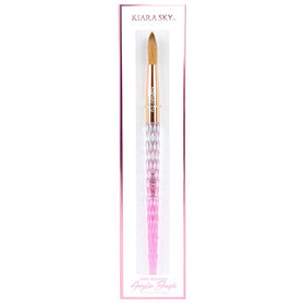 Kiara Sky pink crystal-cut handle close-up illustrating ergonomic grip and durability