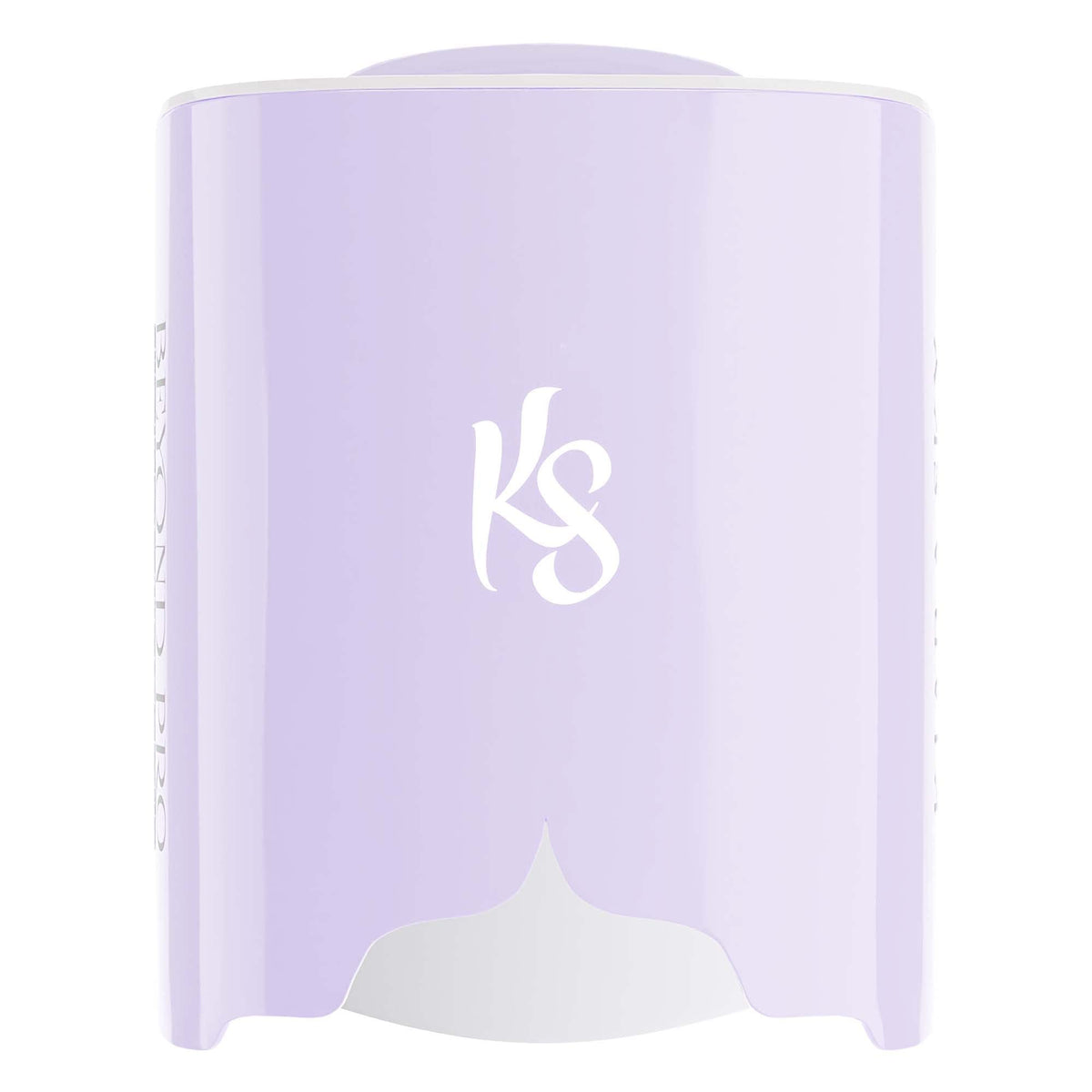 KIARA SKY purple lavender lamp front view showing portable design and professional finish