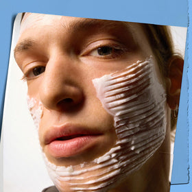 Kiehl's being applied to cheek demonstrating targeted relief for dry patches benefit