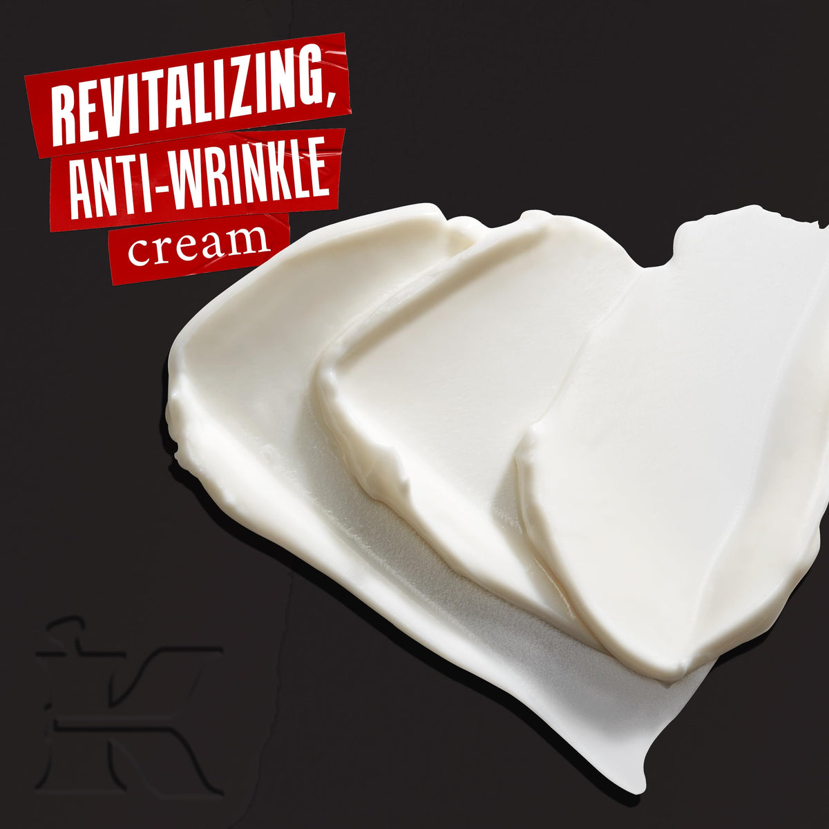 Kiehl's Age Defender cream texture close-up highlighting lightweight finish