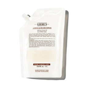 Kiehl's front bottle showing label and easy-pour refill benefit