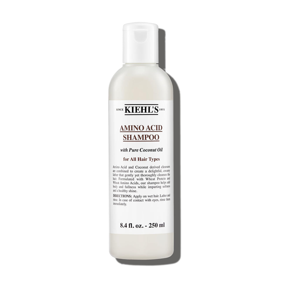 Kiehl's bottle front packaging showing clear label and benefits