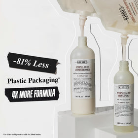 Kiehl's before and after hair comparison showing softer, fuller-looking hair