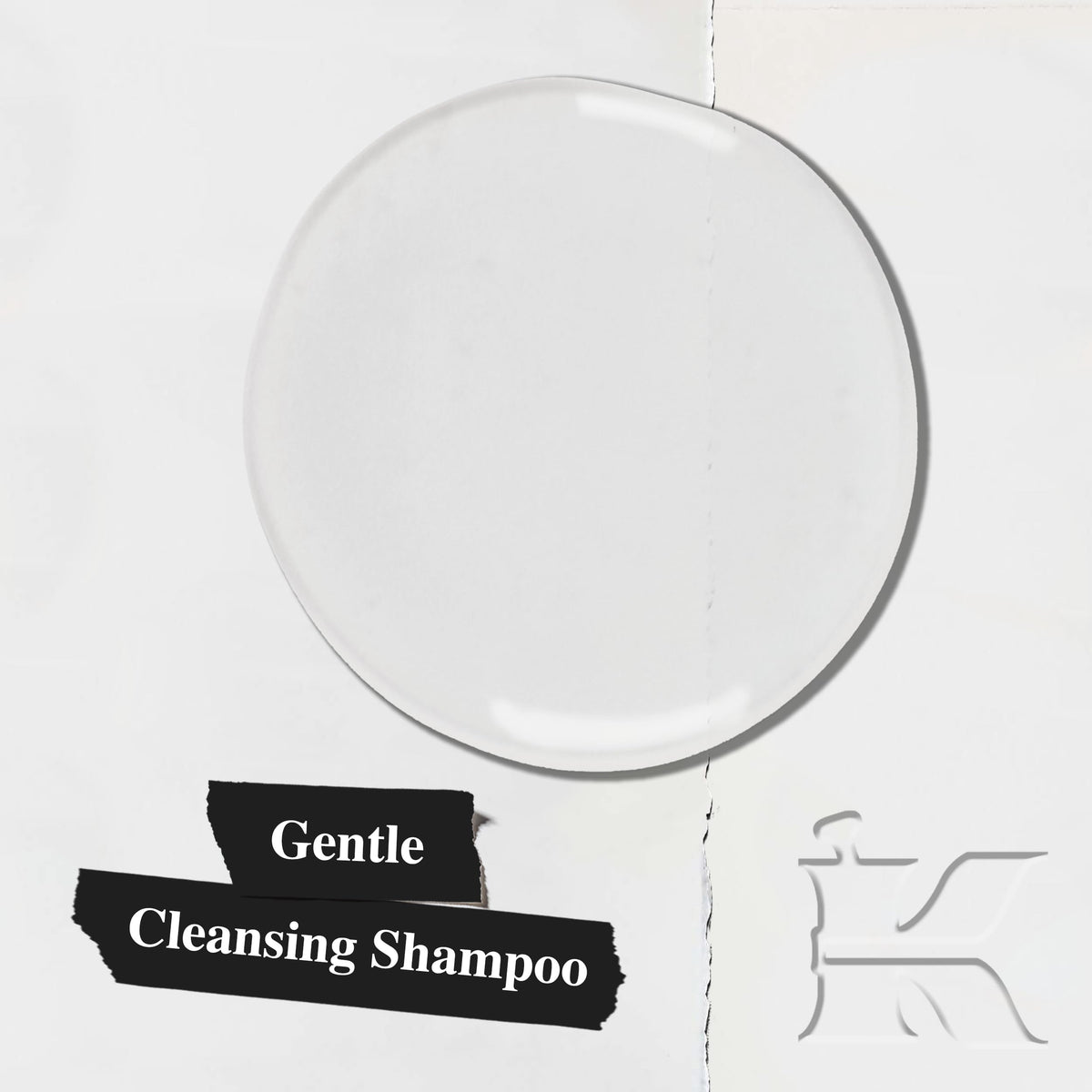 Kiehl's shampoo dispensed foam demonstrating gentle lather benefit