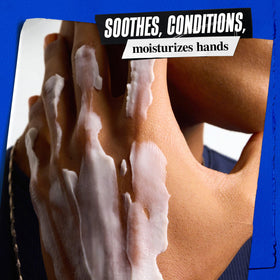 Kiehl's application on hands in use, illustrating immediate moisturizing benefit
