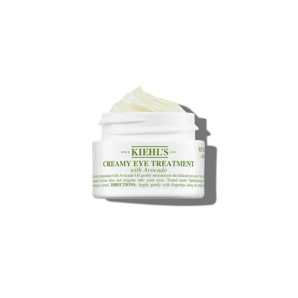 Kiehl's jar front view showing label and compact packaging for easy storage