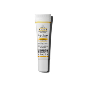 Kiehl's front packaging showing SPF 50 sunscreen serum, convenient protection