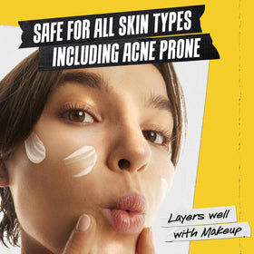 Kiehl's applied to hands for UV protection and quick absorption benefit