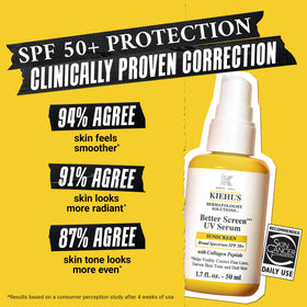 Kiehl's pump dispense detail highlighting easy, mess-free application benefit
