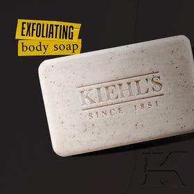 Kiehl's close-up texture showing pumice and jojoba particles for visible exfoliation benefit