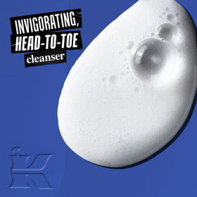 Kiehl's pump and label close-up highlighting ingredients and clarity