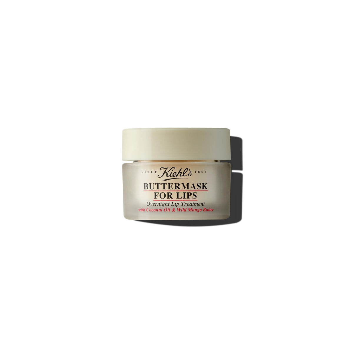 Kiehl's jar front view showing label and compact packaging for travel-friendly hydration