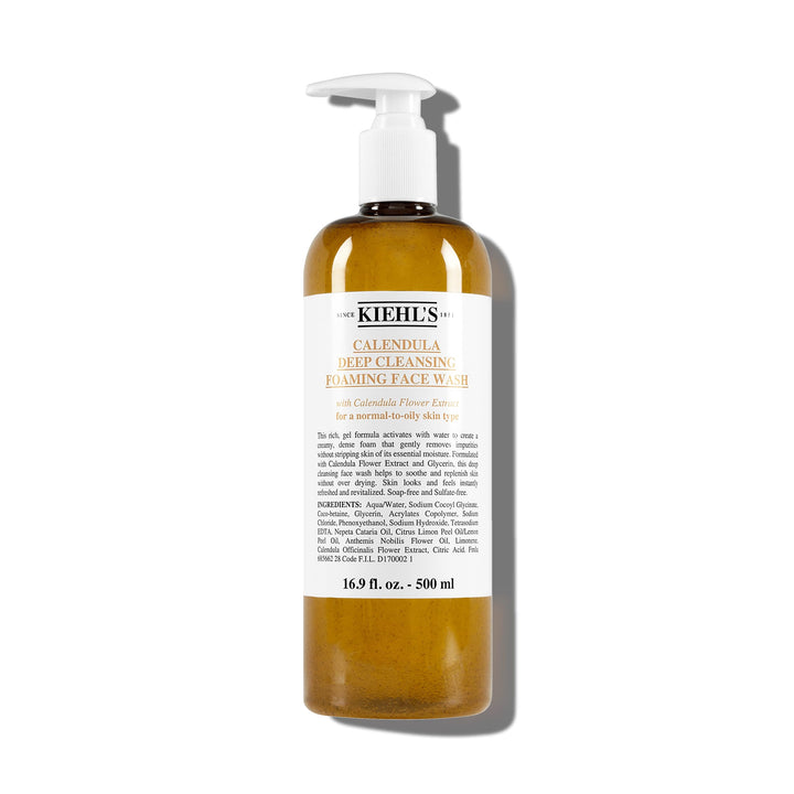 Kiehl's bottle front packaging showing product and calm benefit
