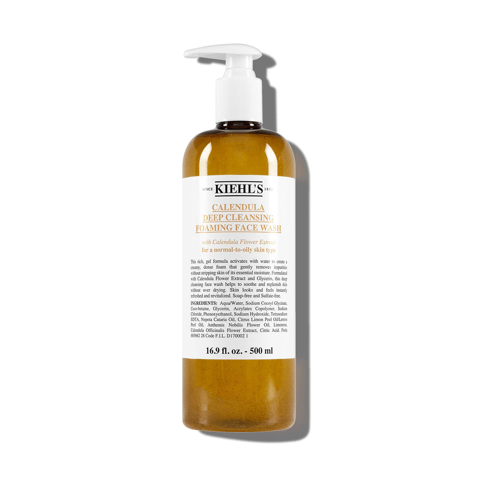 Kiehl's bottle front packaging showing product and calm benefit