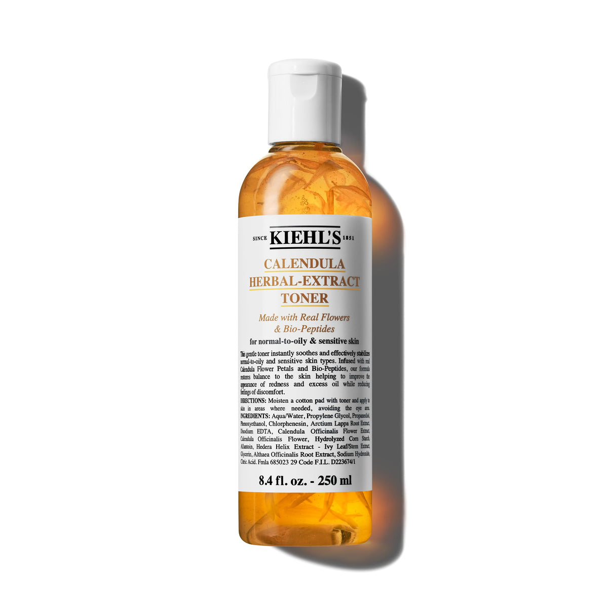 Kiehl's front bottle view showing label and 8.4 fl oz size for easy recognition and trust