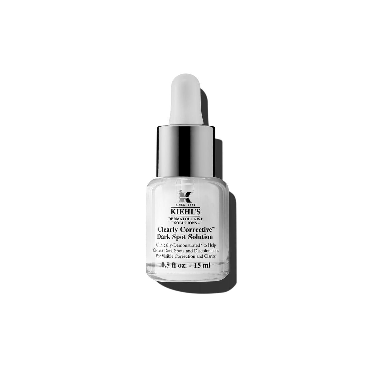 Kiehl's bottle front showing product branding and sleek packaging for trust