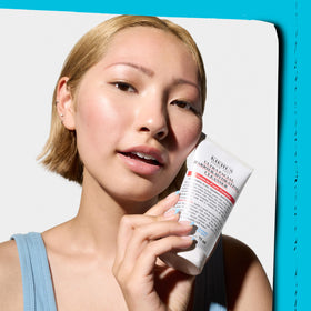 Kiehl's cleanser in bathroom setting supporting daily routine