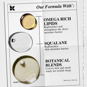 Kiehl's application on hand demonstrating lightweight spreadability benefit