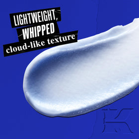 Kiehl's texture close-up revealing cloud-like cream for fast absorption benefit