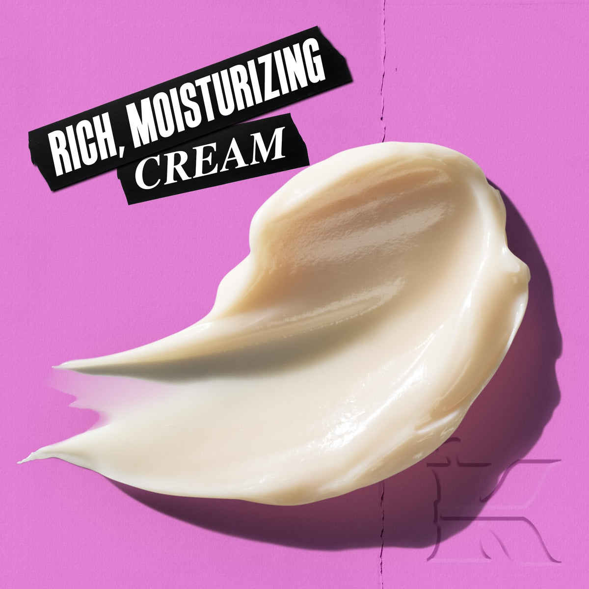 Kiehl's close-up cream texture highlighting smooth absorbent formula benefit