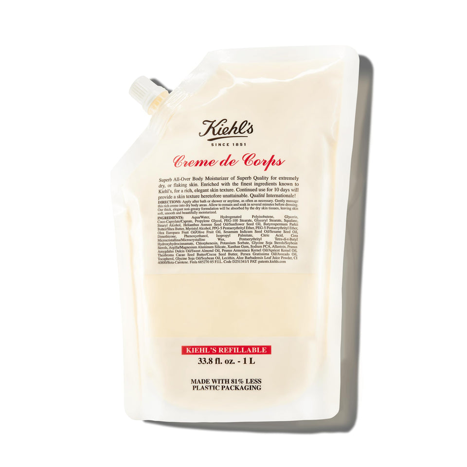 Kiehl's jar front view showing label and packaging benefit hydrate skin