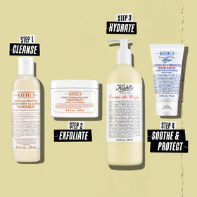 Kiehl's on bathroom vanity in lifestyle scene conveying daily ritual benefit