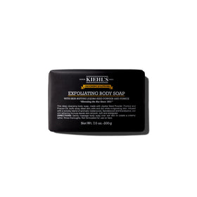 Kiehl's front packaging of exfoliating body bar showing label and 7 oz size, clear product identity