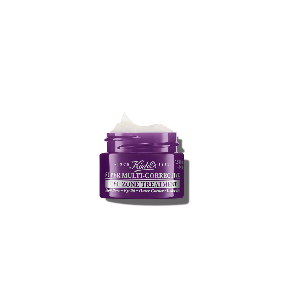 Kiehl's jar front view showing clean design and product benefit