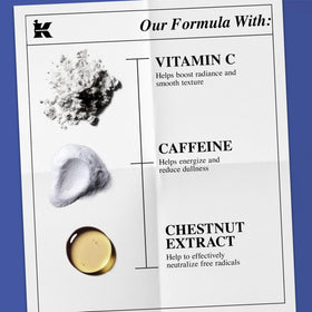 Kiehl's facial fuel size comparison next to razor showing travel-friendly scale