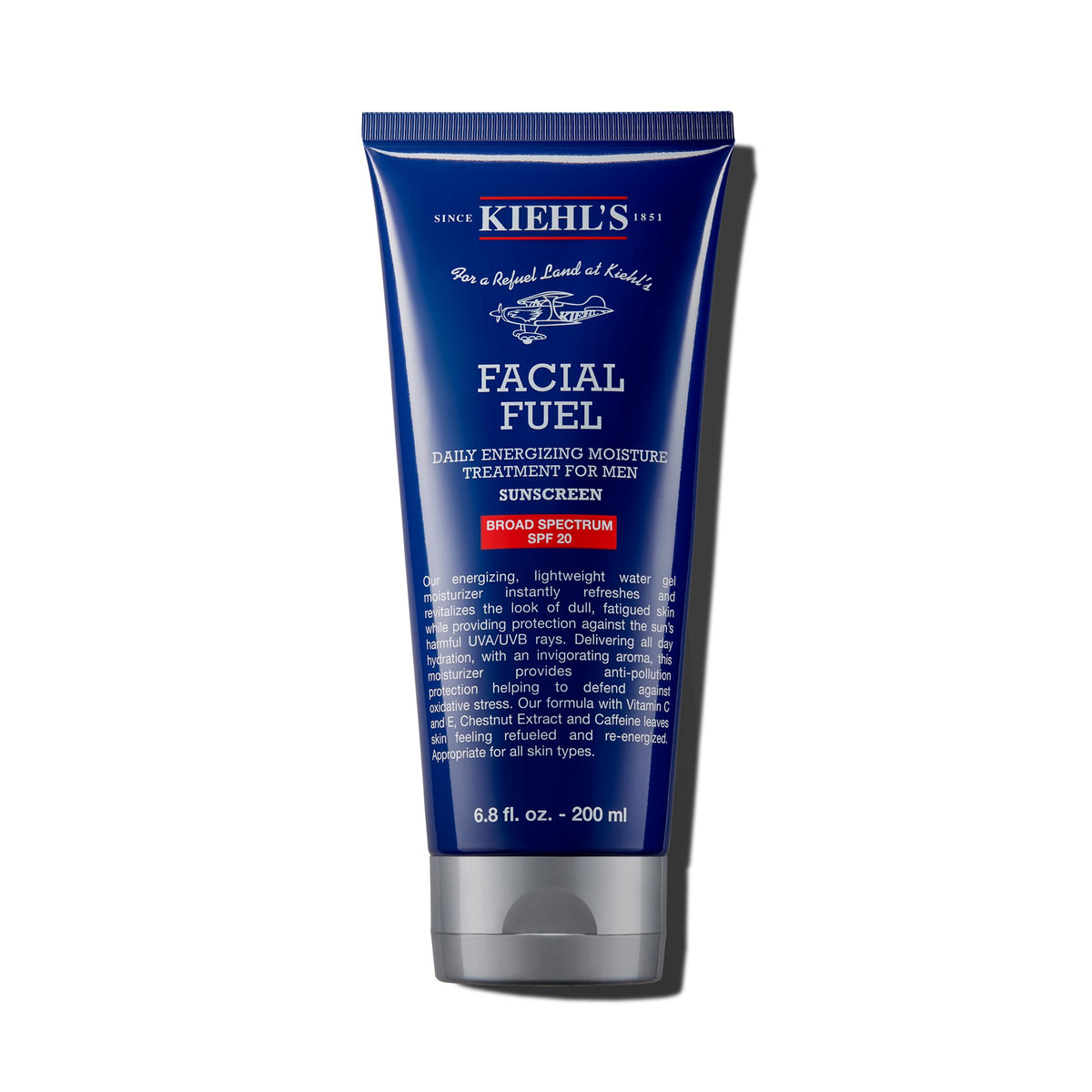 Kiehl's front packaging showing SPF20 and lightweight benefit