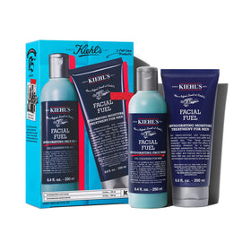 Kiehl's front packaging of the gift set showing product lineup and value