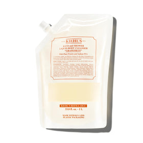 Kiehl's front bottle shot showing grapefruit cleanser benefits