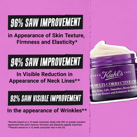 Kiehl's open jar top view showing product consistency and easy scoop benefit