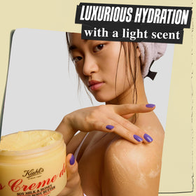 Kiehl's open jar revealing cream inside and easy scoop for smooth application