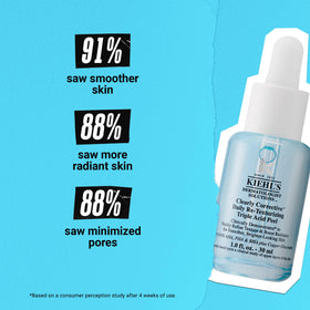 Kiehl's bottle staged on bathroom shelf illustrating daily routine integration benefit