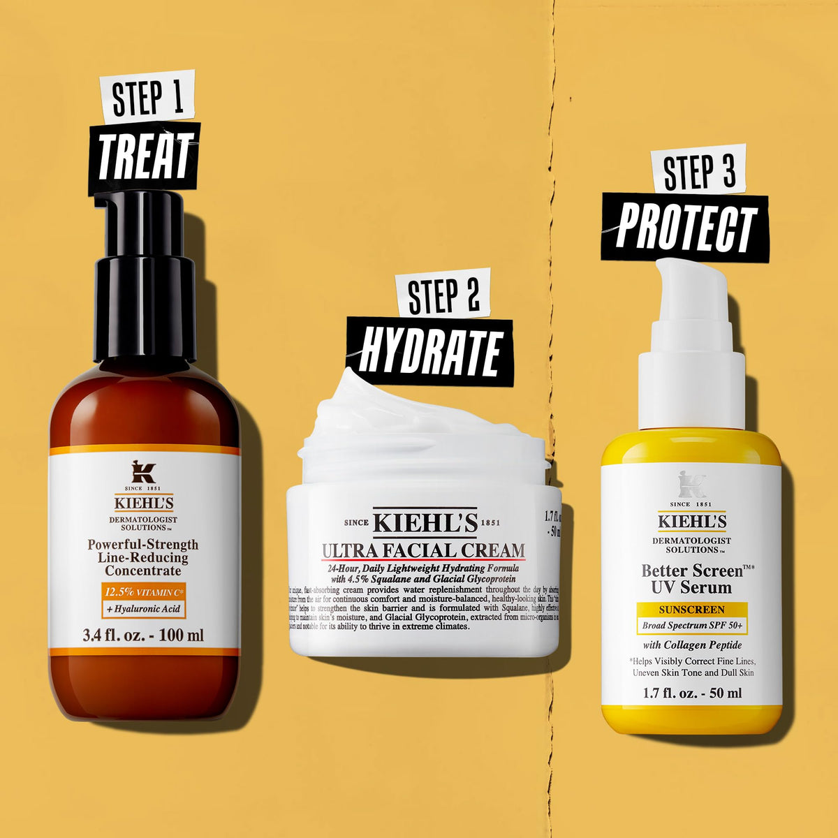 Kiehl's lifestyle bathroom vanity setting showing daily use and routine integration